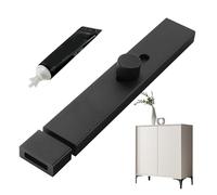 Bloqueo de ruido: tornillo de aluminio, pestillo de seguridad interior, deslizador de puerta resistente al desgaste, cerradura de puerta antioxidante, mejora de cajones compactos, diseño de aleación