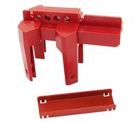 Master Lock Bloqueo Ajustable de válvula de Bola S3080, Rojo, 15.0 cm x 8.4 cm x 8.2 cm