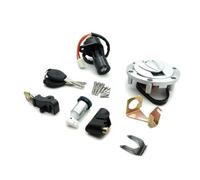 Bloqueo Encendido Motocicletas Kit Para Keeway Para RKS 125 150 200 Cerraduras Interruptor Encendido Motocicleta Tapa Tanque Combustible 6 Orificios Para Cerradura Llave Asiento Llave Contacto Moto(Fu