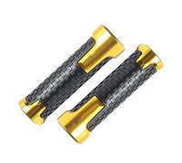 Bloqueo Equilibrio Manillar Scooter Extremo Barra Anti Caída Plug para PCX160 PCX150 PCX 125 Tapones Manillar Motocicleta(Oro,B)