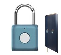 Bloqueo inteligente Biometric Locker Lock, impermeable con candado sin llave, impermeable inteligente Lock, Keyless Biometric Padlock, Smart Padlock with Keyless Biometric for Bookcase, Suitcase
