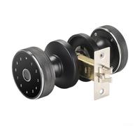 Bloqueo inteligente de huellas dactilares para hotel, apartamento, villa, con sensor semiconductor, contraseña, llave mecánica, control de aplicación y función de contraseña temporal (negro)