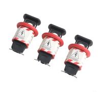 Bloqueo miniatura del disyuntor 3pcs para el uso industrial de la seguridad en los interruptores eléctricos con la construcción de nylon reforzado (BD-D01)