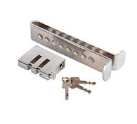 Bloqueo Pedal Freno Embrague, Seguridad Antirrobo Acero Inoxidable 7 Agujeros Bloqueo Volante para Automóvil Conductores Viajes Estacionamiento Seguro