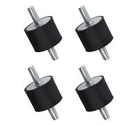 Bloqueo silencioso antivibración Cojinetes de Goma M0x25 Amortiguador de Goma cilíndrico antivibración Silentblock con 40x30 Tornillos de Doble Tornillo para bobinas de Coche y Barco