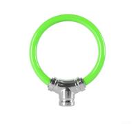 : Bloqueo sin llave de un solo toque, cable de acero antirrobo para bloqueo de anillo para bicicleta de carretera de montaña eBike impermeable resistente al corte (verde)
