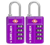 Bloqueos de equipaje de viaje aprobado por TSA Lock de combinacin de alerta abierta para la oficina de la escuela y el casillero de gimnasia Caja de