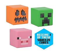 Bloques Antiestrés Minecraft - Producto oficial, artículo aleatorio en bolsa ciega, alivio de estrés divertido, añadido para escritorio de juego, cubo de fidget