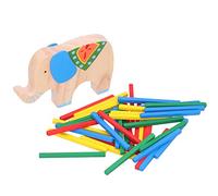 Bloques Apilables de Elefantes de Madera, Juguete Educativo para Aprendizaje Temprano, Colores Vivos y Diseño Seguro - Desarrollo de Habilidades Motoras y Cognitivas Infantiles