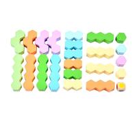 Bloques Apilables de Madera - Juego De Apilamiento De Madera,Bloques de Construcción Educativos,Para Habilidades Motoras Finas Desarrollo Sensorial Aprendizaje Temprano Preescolar Escuela Niños 2-5