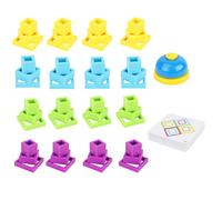 Bloques apilables para niños, juego educativo para preescolar, juego educativo para padres e hijos, interacción de sociedad para cumpleaños infantiles, fiestas familiares, Pascua