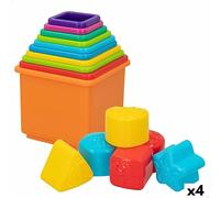 Bloques Apilables PlayGo 16 Piezas 4 Unidades 10,5 x 9 x 10,5 cm