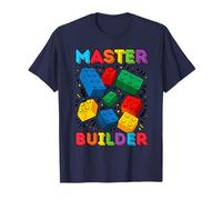Bloques de 2 años de edad Building Master Builder 2nd Birthday Boy Camiseta