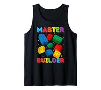 Bloques de 2 años de edad Building Master Builder 2nd Birthday Boy Camiseta sin Mangas