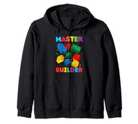 Bloques de 4 años de edad Building Master Builder 4th Birthday Boy Sudadera con Capucha