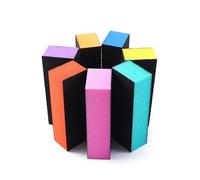 bloques de arena de amortiguación de uñas, 10 pcs Multicolor Nail Art Buffer Sponge For Nail Tips Polishing(Purple)