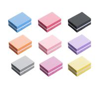 bloques de arena de amortiguación de uñas, 10 pcs Multicolor Nail Files Buffer Strips Manicure Tools 3.3x2.5x1.2cm(Oranje)