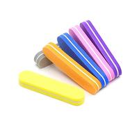 bloques de arena de amortiguación de uñas, 100 pcs Multicolor Sponge Nail Sanding Buffing File Block For Manicure Pedicure(Mix 100pcs)