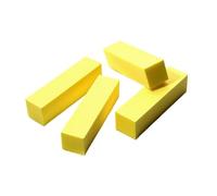 bloques de arena de amortiguación de uñas, 5 Pcs Multicolor Nail Buffer Blocks 100/180 Grit for Acrylic Gel Nails Manicure Pedicure(5 Pcs Yellow)