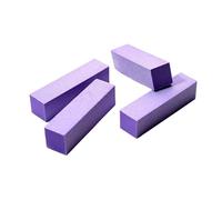 bloques de arena de amortiguación de uñas, 5 Pcs Multicolor Nail Buffer Blocks 100/180 Grit for Acrylic Gel Nails Manicure Pedicure(5 Pcs Purple)