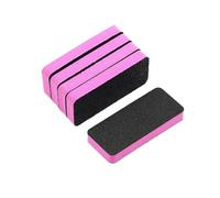bloques de arena de amortiguación de uñas, Double-Sided Sponge Nail File Multicolor 5/10 pcs(5 Pcs Pink)