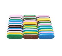 bloques de arena de amortiguación de uñas, Nail Buffer Files 100/180 Grit Colorful 4.4x1.9x0.7cm Pack of 250-1000 Pcs(500pcs)