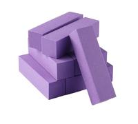 bloques de arena de amortiguación de uñas, Nail Buffing Sanding Block For Manicure Pedicure Multicolor 9.3x2.5x2.5cm 10 Pcs(Hmct-purple-10)
