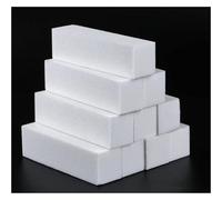 bloques de arena de amortiguación de uñas, Nail Buffing Sanding Block For Manicure Pedicure Multicolor 9.3x2.5x2.5cm 10 Pcs(Hmct-white-10)