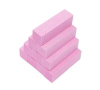 bloques de arena de amortiguación de uñas, Pink Sponge Nail File Buffer Blocks Manicure Pedicure Sanding Polishing Pack of 10 pcs(One Size)