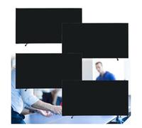 Bloques de barrera perimetral desmontables para competición, barrera de tenis de mesa para torneos de 75x150cm, paredes de barrera desmontables de tela Oxford para escuelas y estadios (gris, paquete