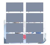 Bloques de barrera perimetral desmontables para competición, barrera de tenis de mesa para torneos de 75x150cm, paredes de barrera desmontables de tela Oxford para escuelas y estadios (gris, paquete