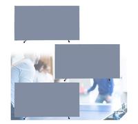 Bloques de barrera perimetral desmontables para competición, barrera de tenis de mesa para torneos de 75x150cm, paredes de barrera desmontables de tela Oxford para escuelas y estadios (gris, paquete