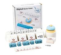 Bloques de cálculo - Juguetes de cuero de madera - Adición De Rastrear Juego De Matemáticas,para Niños Casa Escuela Preescolar Homeschool