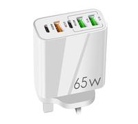 Bloques De Carga | 4 Puertos USB para Tabletas | Cargador Portátil USB C con Carga Rápida PD para Viaje Hogar Auto y Múltiples Dispositivos como Móviles Ordenadores Auriculares Relojes