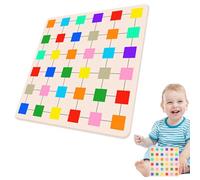 Bloques de Colores - Juguete Educativo de Madera con Desafío de,Juguete de con Bloques de Madera de Colores - para Interiores y Exteriores, Fiestas de Cumpleaños y Vacaciones, Niños de 3+ Años