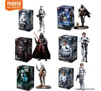 En stock Blokees Star Wars Building Block Man Beyond Edition The Mandalorian Grogu Din Djarin Modelo de ensamblaje Coleccionable Juguetes Regalos Bo-Katan Kryze