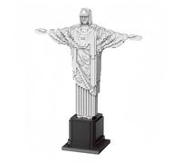 Bloques de construcción con forma de cruz de Jesucristo de 18 pulgadas Una representación religiosa tranquila que ayuda a aliviar el estrés. Ideal como regalo cristiano para la decoración del hogar o