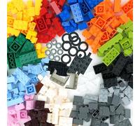Bloques de construcción creativos clásicos de colores mezclados - 320 piezas ruedas y ejes neumáticos piezas de automóviles - Piedras básicas compatibles con todas las grandes marcas, regalo para