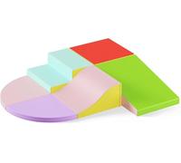 Bloques de construcción de espuma suave no tóxica para bebés, bloques de construcción blandos para interiores, bloques de construcción grandes, juguetes Montessori y túnel plegables para niños de 1 a