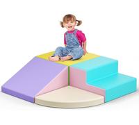 Bloques de construcción de espuma suave no tóxica para bebés, bloques de construcción blandos para interiores, bloques de construcción grandes, juguetes Montessori y túnel plegables para niños de 1 a