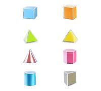 Bloques de construcción de formas geométricas claras y coloridas para niños preescolares 3 + desarrollar habilidades matemáticas
