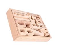 Bloques De Construcción De Madera - 28,5 x 23,5 x 2,8 cm Manipulativos Matemáticas Para El Hogar | Número Toys Para, Bloques De Construcción Digitales, Actividades De Aprendizaje Preescolar Para 1 A 3
