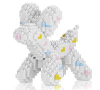 Bloques de construcción de micro perros, juguete de globo para perros compatible con Lego, juguete de construcción de mascotas Dachshund, 1000 unidades, modelo de decoración de animales 3D de 3 x 6 x