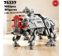 Bloques de Construcción de Modelos de Droides de Batalla Espacial en Oferta, 1082 Piezas, 9 Figuras, Ladrillos de Ensamblaje, Juguete de Regalo para Adultos 75337 c