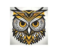 Bloques de construcción de rompecabezas de ladrillo vibrante para diversión creativa, decoración de escritorio, bonito patrón de búho