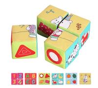 Bloques De Construcción De Tela,Bloques Educativos Del Alfabeto - Varios temas para apilar y construir juguetes - Mejora las habilidades cognitivas, juego de construcción de cubos, juguetes educativos