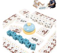 Bloques de Construcción Digitales | Juguetes Interactivos de Aprendizaje de Conteo | Juego de Sociedad de Multiplicación para,para Niños Casa Viaje Aula de Kindergarten Escuela en Casa Anniv