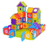 Bloques de construcción entrelazados 160 Piezas Jumbo Toy Building Kits - Juguetes de construcción para niños pequeños y niños