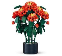 Bloques de construcción Lantana común, Compatible con Lego, Flores en Maceta, Set DE Manos, 1814 Piezas 6+ (B)