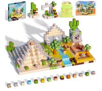 Bloques de Construcción Magnéticos, 100 Piezas 2CM Oasis del Desierto Bloques de Construcción Regalos para Niños de Cumpleaños y Navidad, Juguetes Sensoriales Montessori para Niños y Niñas 3-12 Años